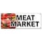 Signmission MEAT MARKET BANNER SIGN butcher gourmet usda prime pork chicken corn B-Meat Market - alternate 1